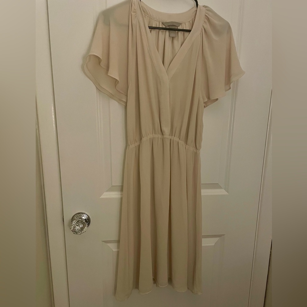 H&M Cream Midi Dress